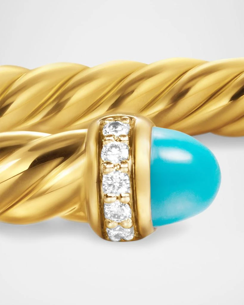 Modern Cablespira Bracelet in 18K Gold with Gemstones and Diamonds, 4mm 商品