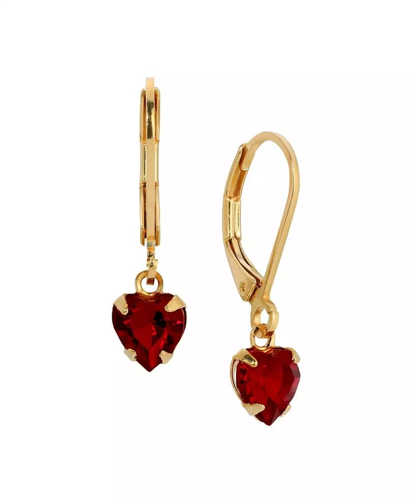 商品2028|Crystal Heart Drop Earrings,价格¥168,第1张图片