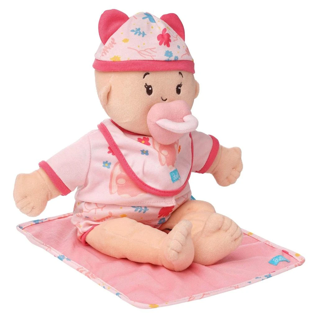 商品Manhattan Toy|Manhattan Toy Baby Stella Welcome Baby 6 Piece Bringing Home Baby Doll Set with Hat, Bib, Onesie, Cardigan, Magnetic Pacifier and Blanket,价格¥199,第2张图片详细描述