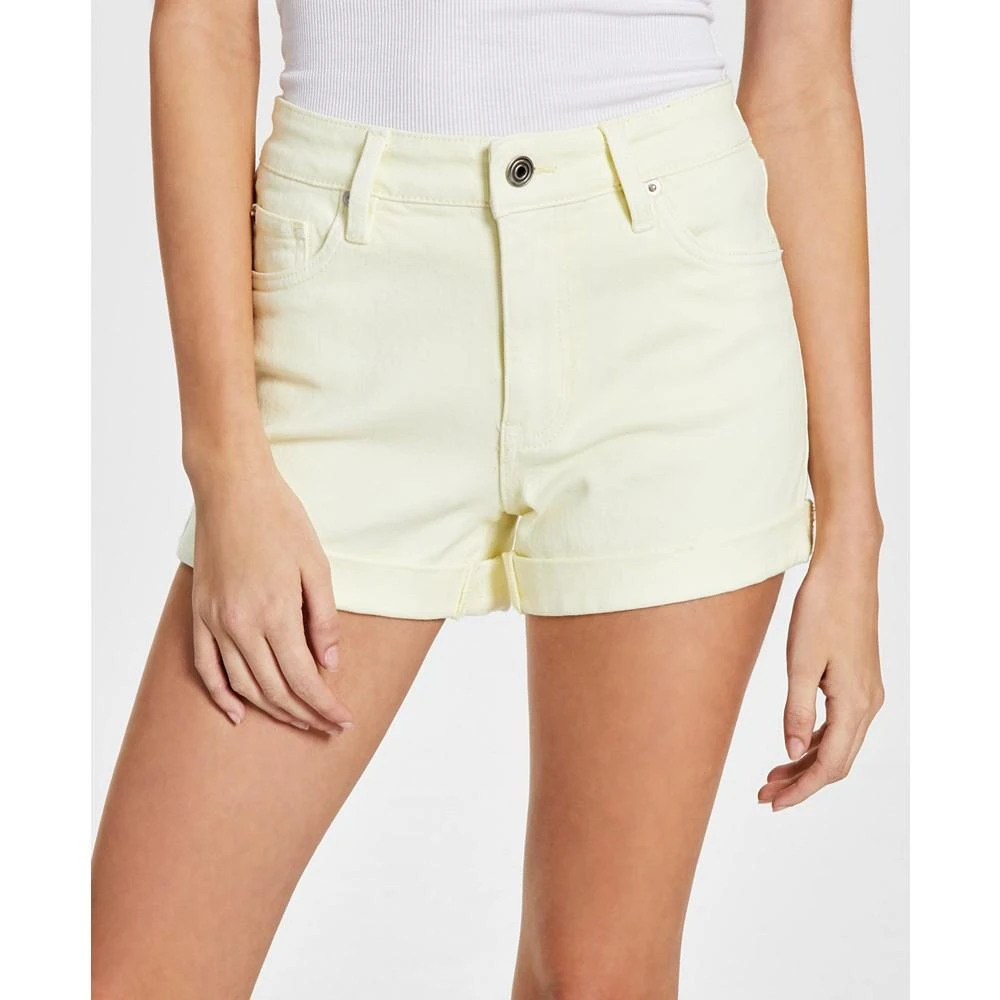 商品Celebrity Pink|Juniors' Mid-Rise Rolled-Cuffed Shorts,价格¥98,第3张图片详细描述