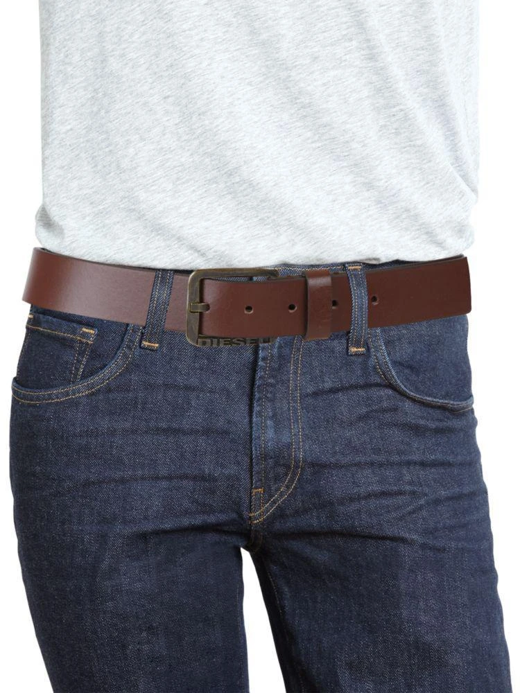 商品Diesel|Logo Leather Belt,价格¥152,第3张图片详细描述