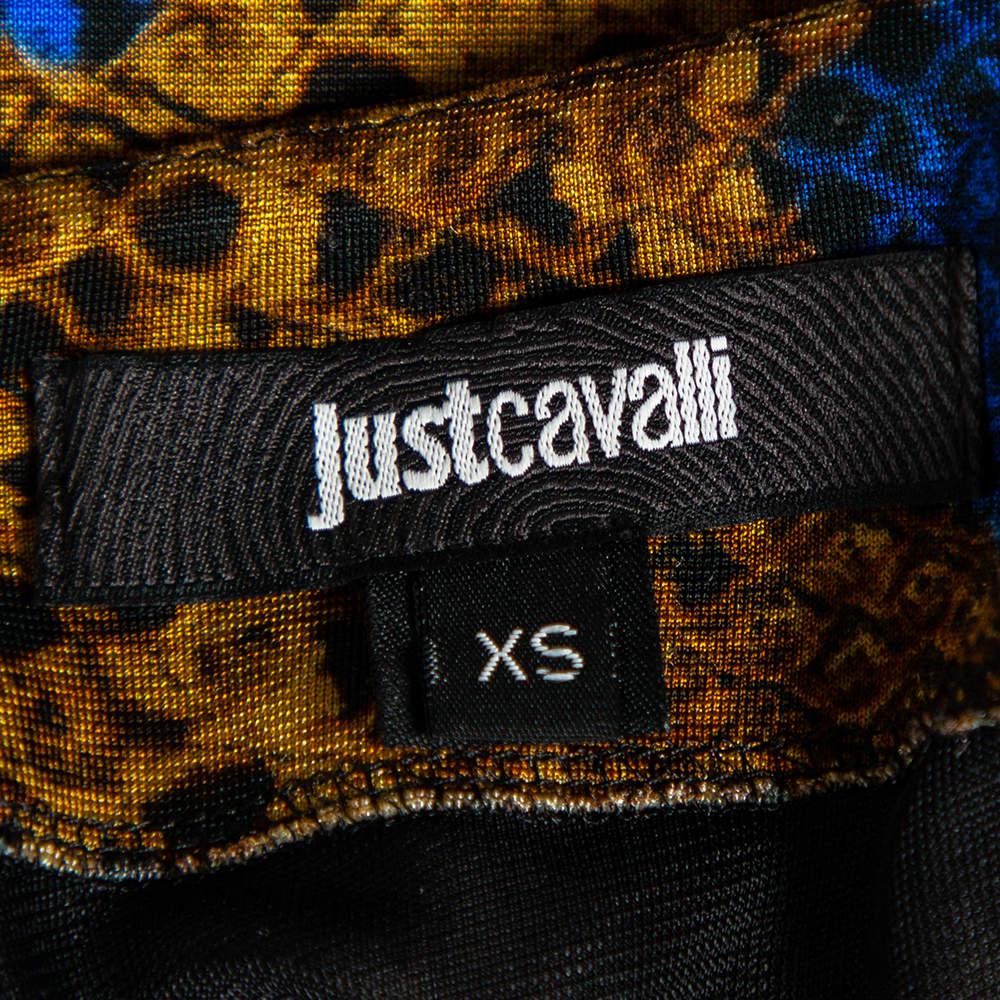 Just Cavalli Multicolored Snake Print Jersey Skirt XS商品第5张图片规格展示