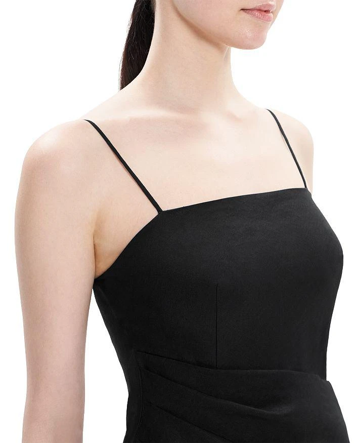 商品Theory|Linen Side Pleat Mini Dress,价格¥936,第4张图片详细描述