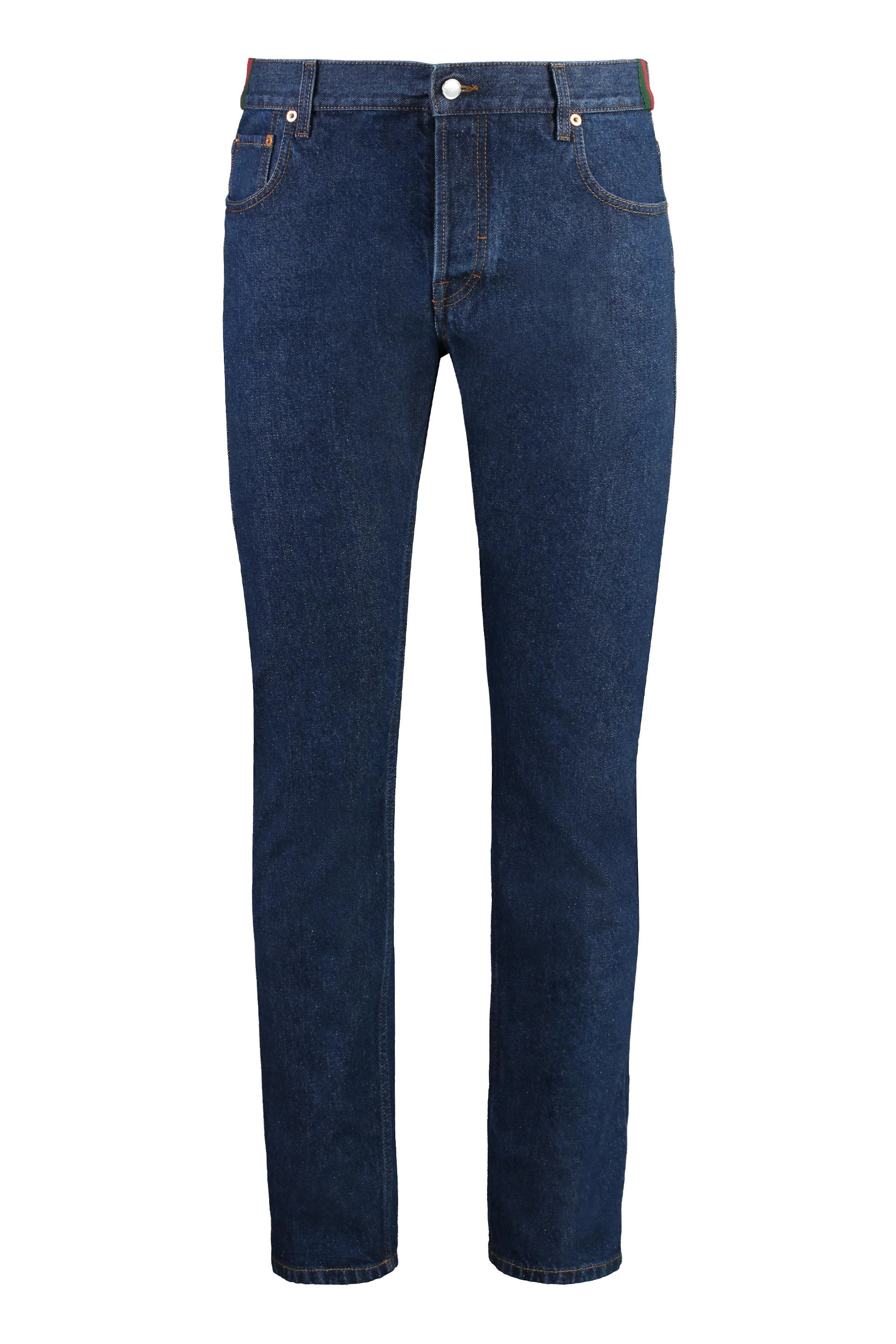 商品Gucci|Gucci 男士牛仔裤 796474XDC284759 黑色,价格¥5417,第3张图片详细描述