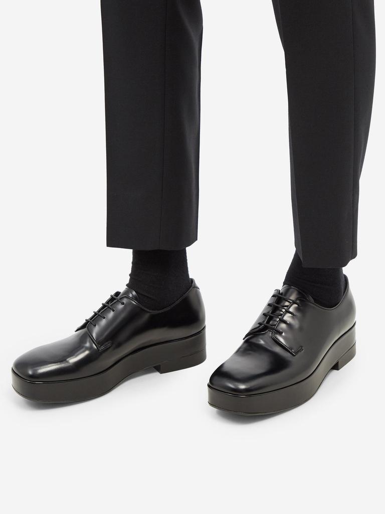 商品Prada|Chunky-sole leather Derby shoes,价格¥7279,第5张图片详细描述