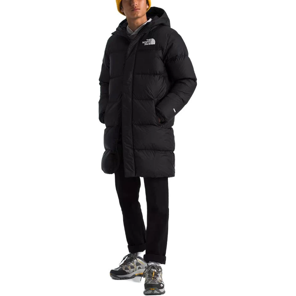 商品[国内直发] The North Face|[预售3天]北面派克服 Nuptse 舒适保暖连帽 黑色 青少年,价格¥2808,第4张图片详细描述