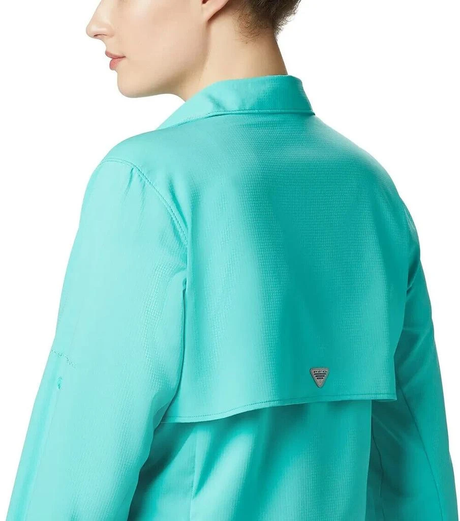 商品Columbia|PFG Tamiami II Shirt Women XS Blue Long Sleeve Comfort Button-Up ERK567,价格¥284,第5张图片详细描述