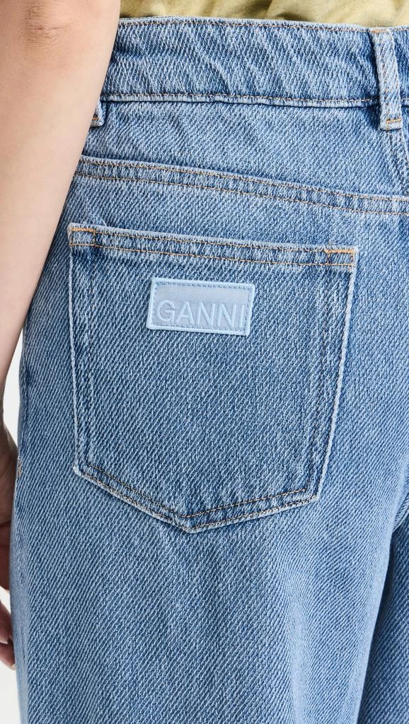 商品Ganni|Heavy Denim Wide Drawstring Jeans,价格¥1114,第5张图片详细描述