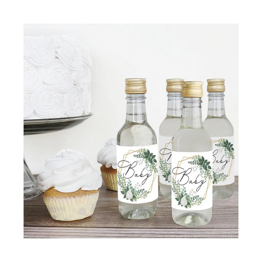 商品Big Dot of Happiness|Boho Botanical Baby Mini Wine & Champagne Label Stickers Baby Shower Favor 16 Ct,价格¥105,第3张图片详细描述