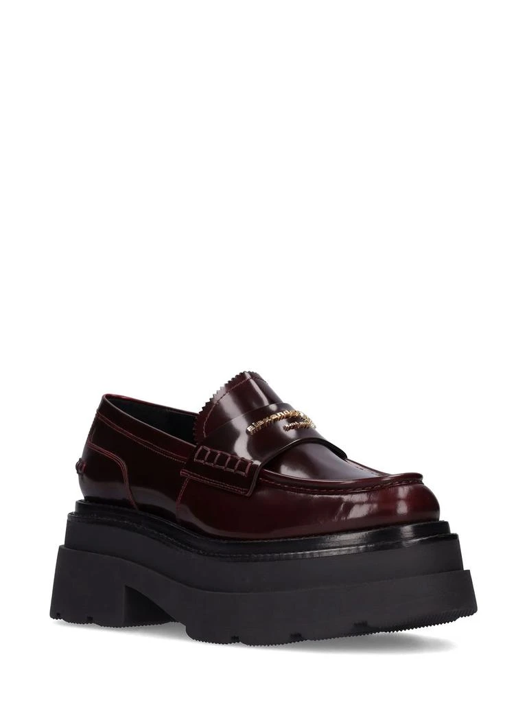 商品Alexander Wang|75mm Carter Platform Leather Loafers,价格¥5275,第2张图片详细描述