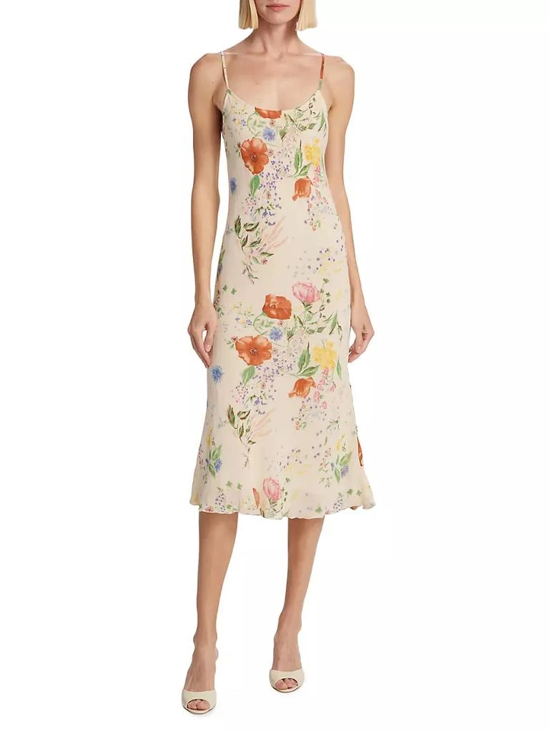 商品Reformation|Emerick Floral Slip Midi-Dress,价格¥1488,第3张图片详细描述