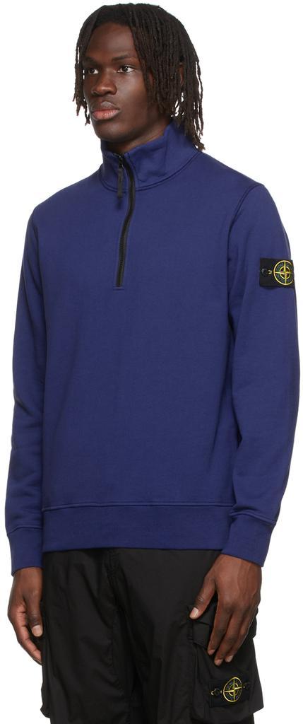 商品Stone Island|Blue Cotton Sweatshirt,价格¥2610,第6张图片详细描述