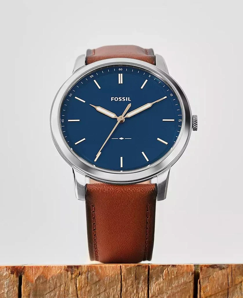 Men's The Minimalist Brown Leather Strap Watch 商品