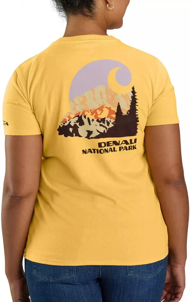 商品Carhartt|Carhartt Women's Relaxed Fit Heavyweight SS Denali National Park Graphic T-Shirt,价格¥206,第1张图片