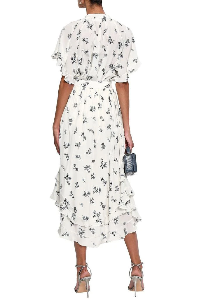 商品Zimmermann|Gathered floral-print silk crepe de chine midi skirt,价格¥1628,第3张图片详细描述