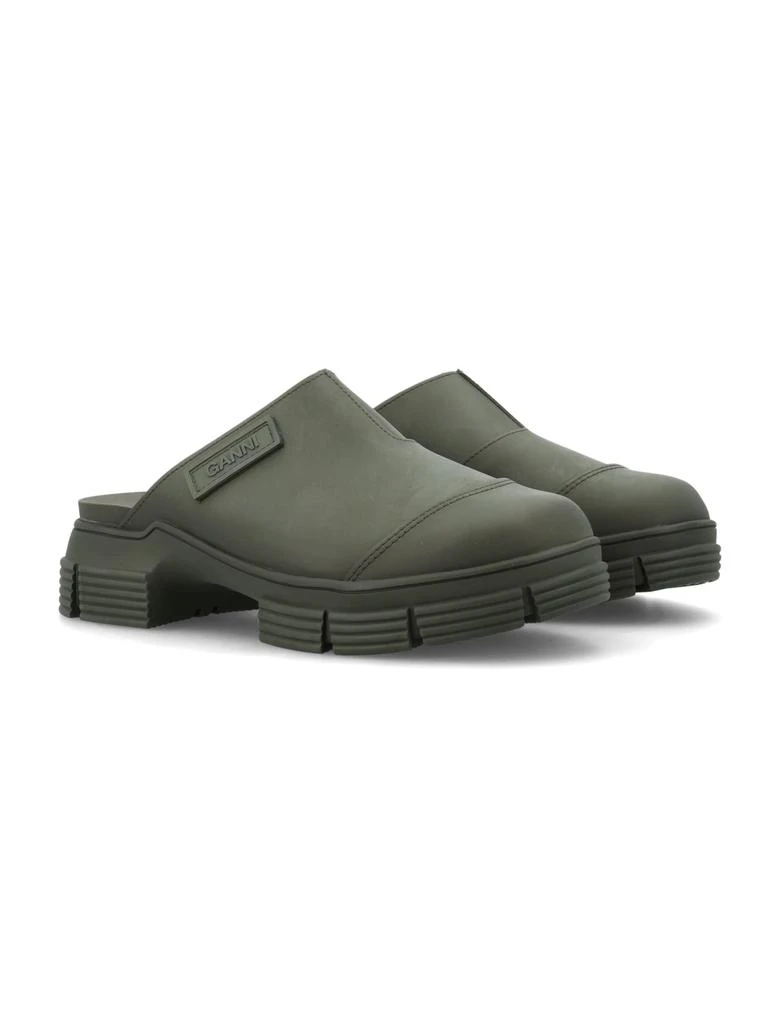 商品Ganni|Ganni Recycled Rubber City Mules,价格¥1140,第2张图片详细描述