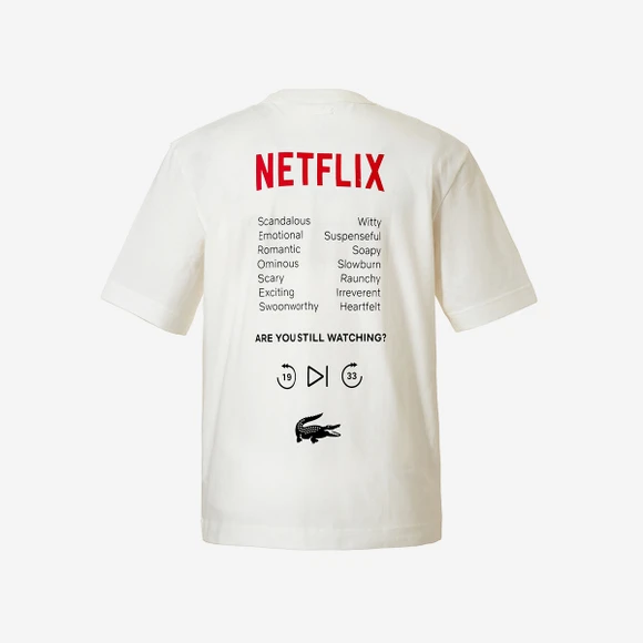 【Brilliant|包邮包税】法国鳄鱼 NETFLIX PRINT TEE SHIRT   短袖T恤  TH7343-53G 70V 商品
