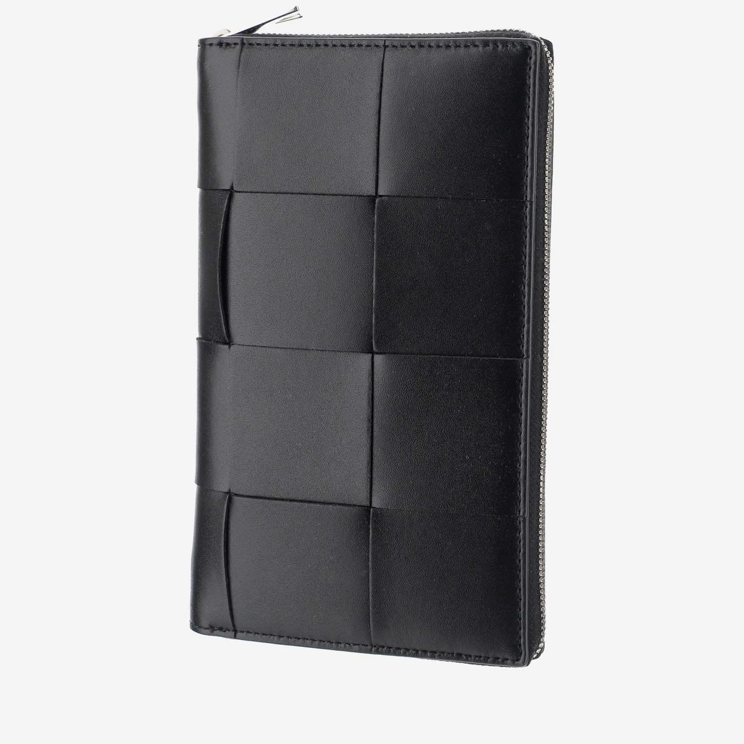 商品[国内直发] Bottega Veneta|BOTTEGA VENETA 葆蝶家 男士黑色零钱包 649607-VBWD2-8803,价格¥7908,第1张图片