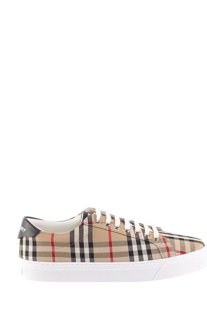 商品Burberry|Burberry Vintage Check Lace-Up Sneakers,价格¥3744,第1张图片