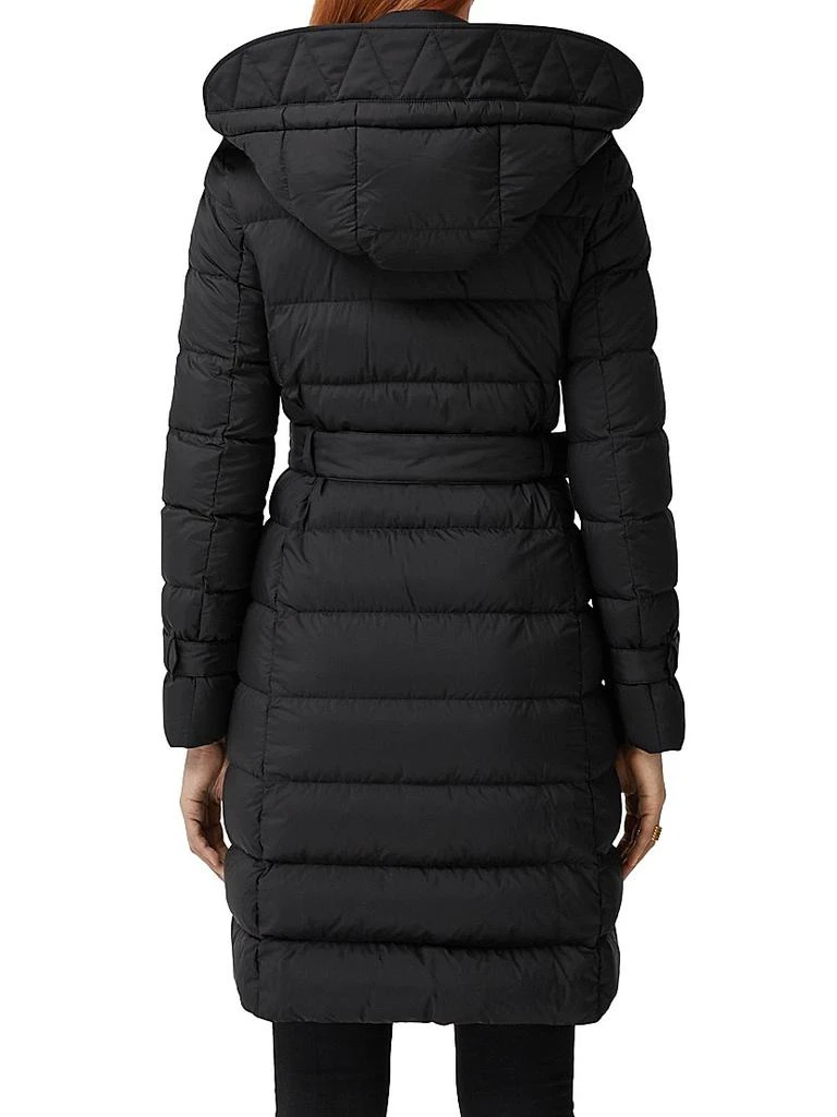 商品Burberry|Ashwick Long Logo Puffer Coat,价格¥12352,第5张图片详细描述