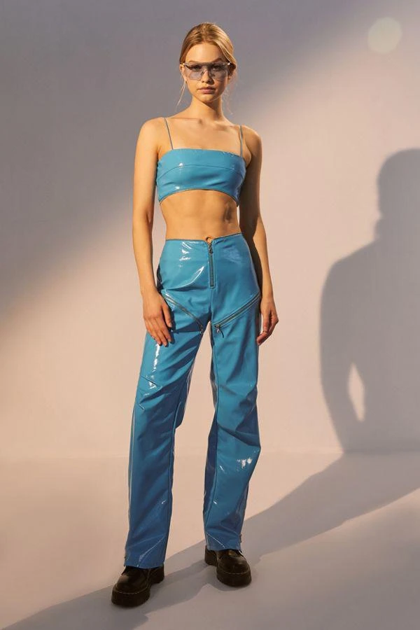 商品I.AM.GIA|I.AM.GIA Isla Patent Cropped Top,价格¥370,第4张图片详细描述