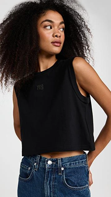 商品Alexander Wang|基本款平纹针织健美 T 恤,价格¥397,第1张图片