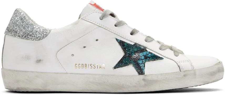 商品Golden Goose|White Snake Superstar Sneakers,价格¥4705,第1张图片