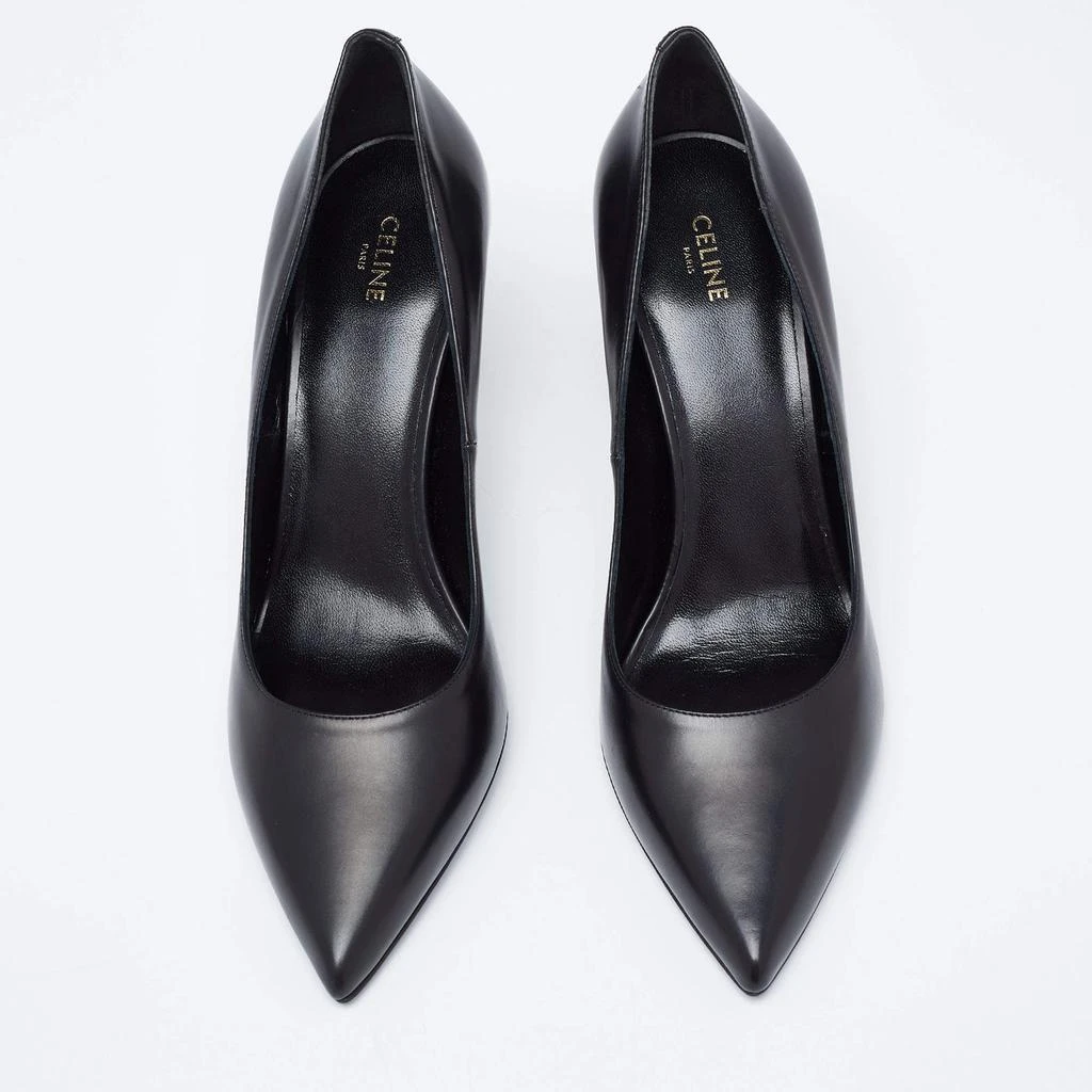 商品[二手商品] Celine|Celine Black Leather Pointed Toe Pumps Size 38,价格¥1534,第3张图片详细描述