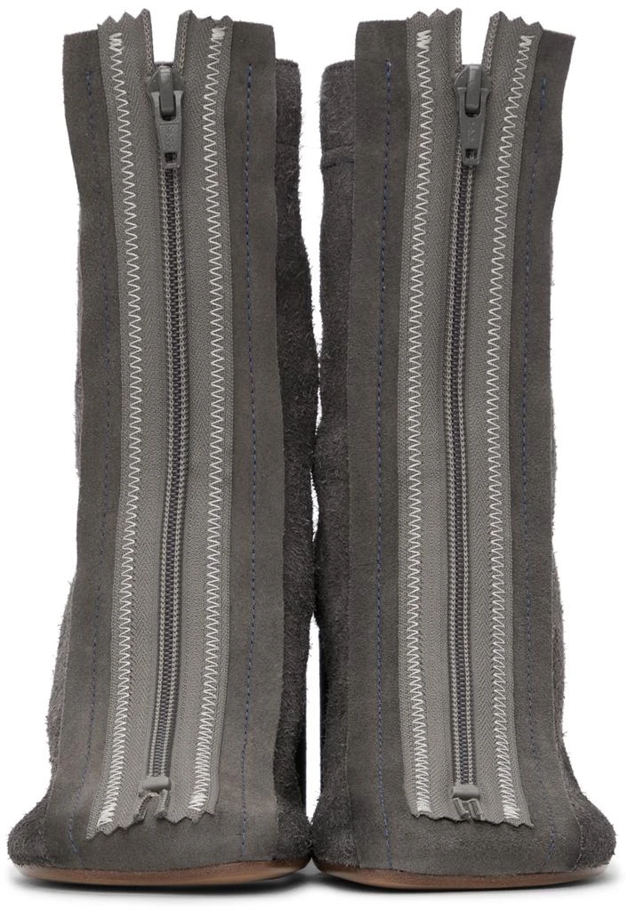 商品MAISON MARGIELA|Grey Reversed Anatomic Boots,价格¥1386,第2张图片详细描述