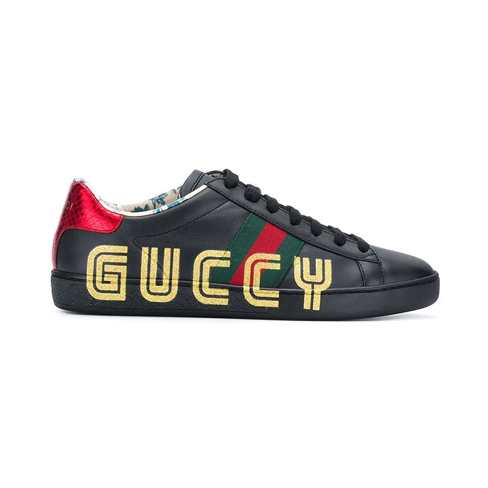 商品[国内直发] Gucci|GUCCI 古驰 女士黑色休闲鞋 525268-0G2D0-1088,价格¥7401,第1张图片