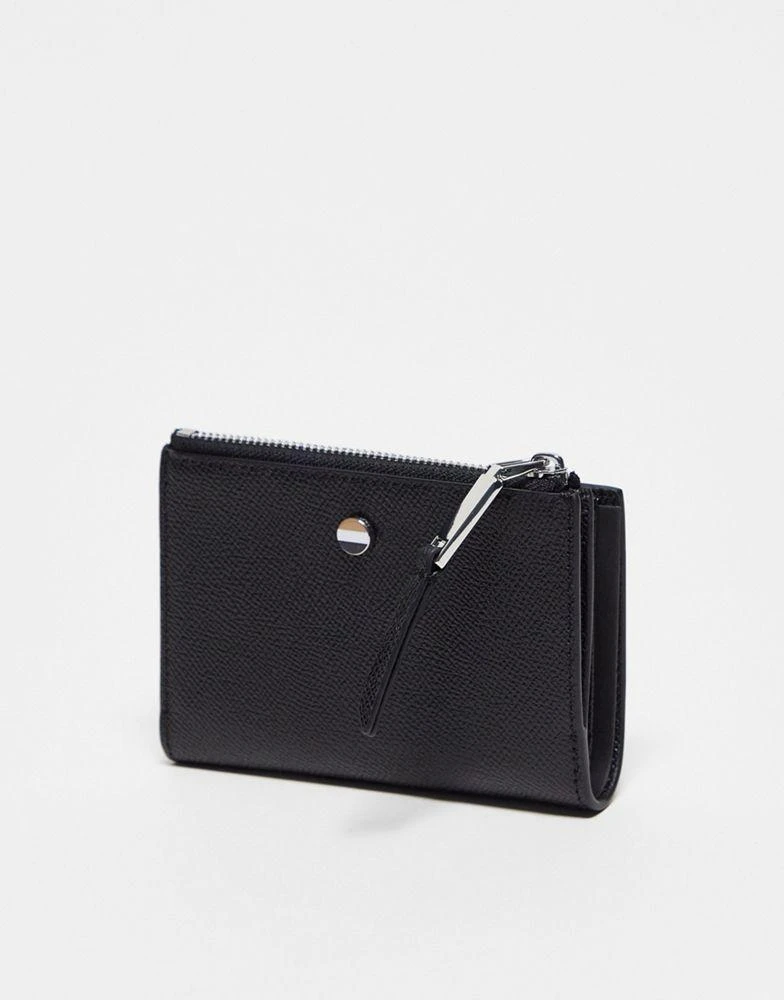 商品BOSS by Hugo Boss|BOSS Orange Cindy leather zip purse in black,价格¥947,第2张图片详细描述
