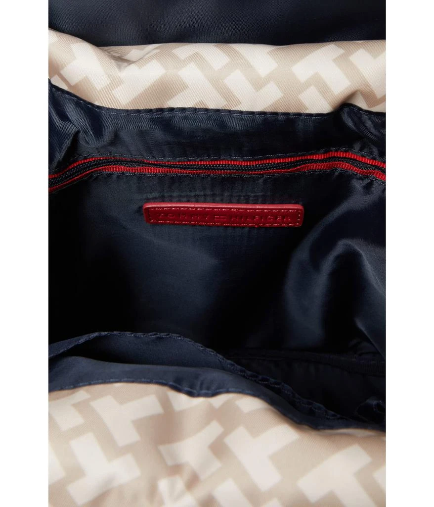 商品Tommy Hilfiger|Nina II Flap Backpack Bias Printed Smooth Nylon,价格¥630,第3张图片详细描述