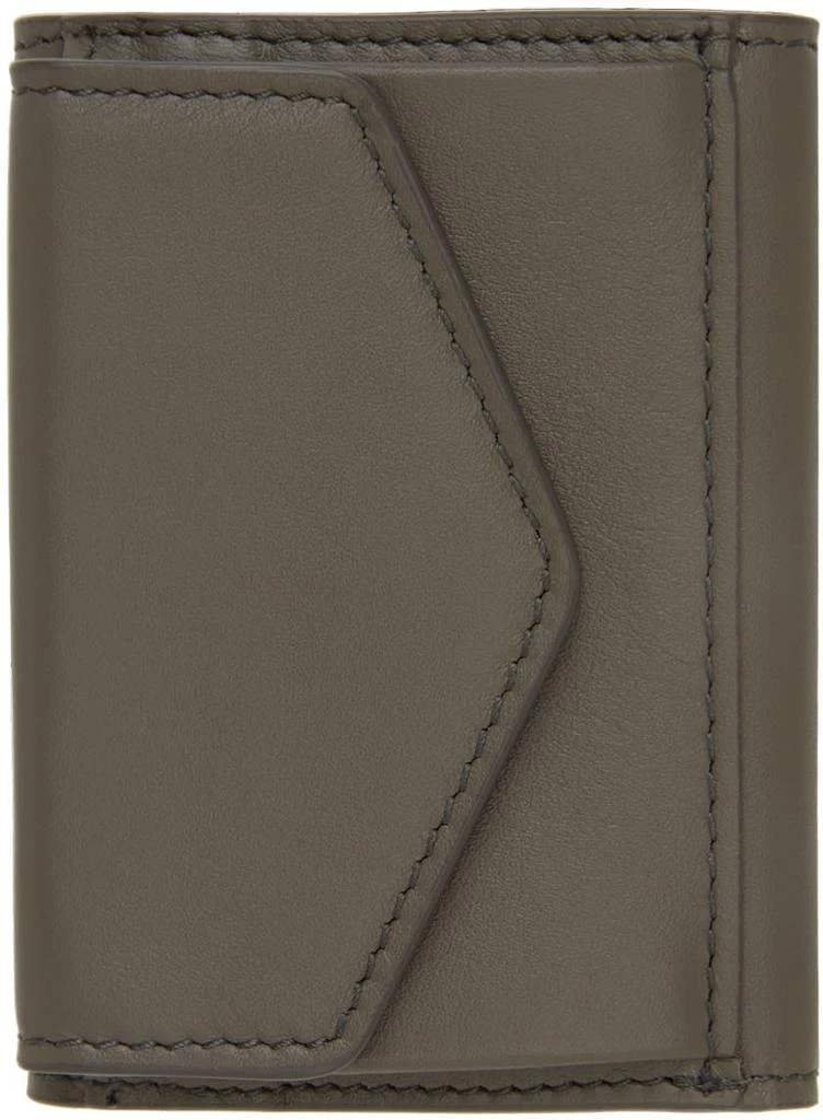 商品MAISON MARGIELA|Gray Leather Card Holder,价格¥2194,第2张图片详细描述