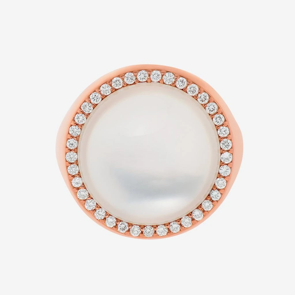 商品Roberto Coin|Roberto Coin 18K Rose Gold, Mother of Pearl and Diamond 0.35ct. tw. Cocktail Ring Sz. 6.25,价格¥20862,第1张图片