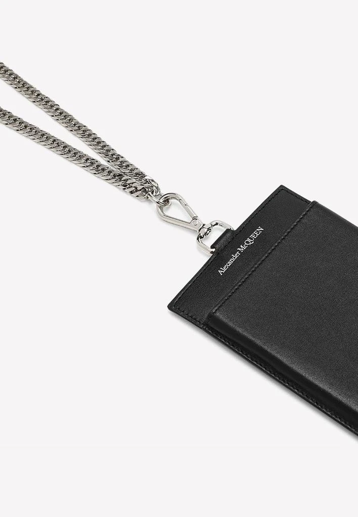 商品Alexander McQueen|Leather Phone Case with Chain Strap,价格¥2476,第4张图片详细描述