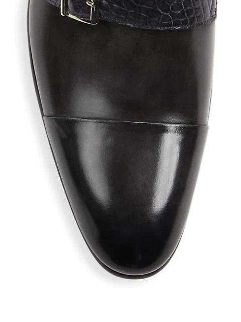 商品Santoni|Double Monk-Strap Leather Oxfords,价格¥2983,第4张图片详细描述