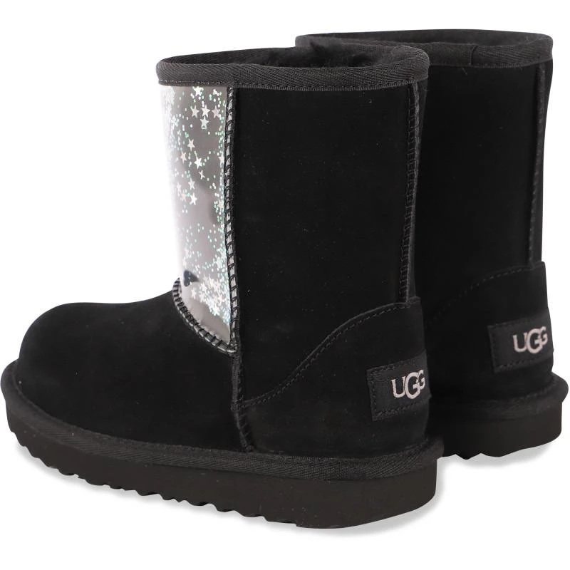 商品UGG|Shiny sequins detailing logo leather boots in black,价格¥1055,第2张图片详细描述