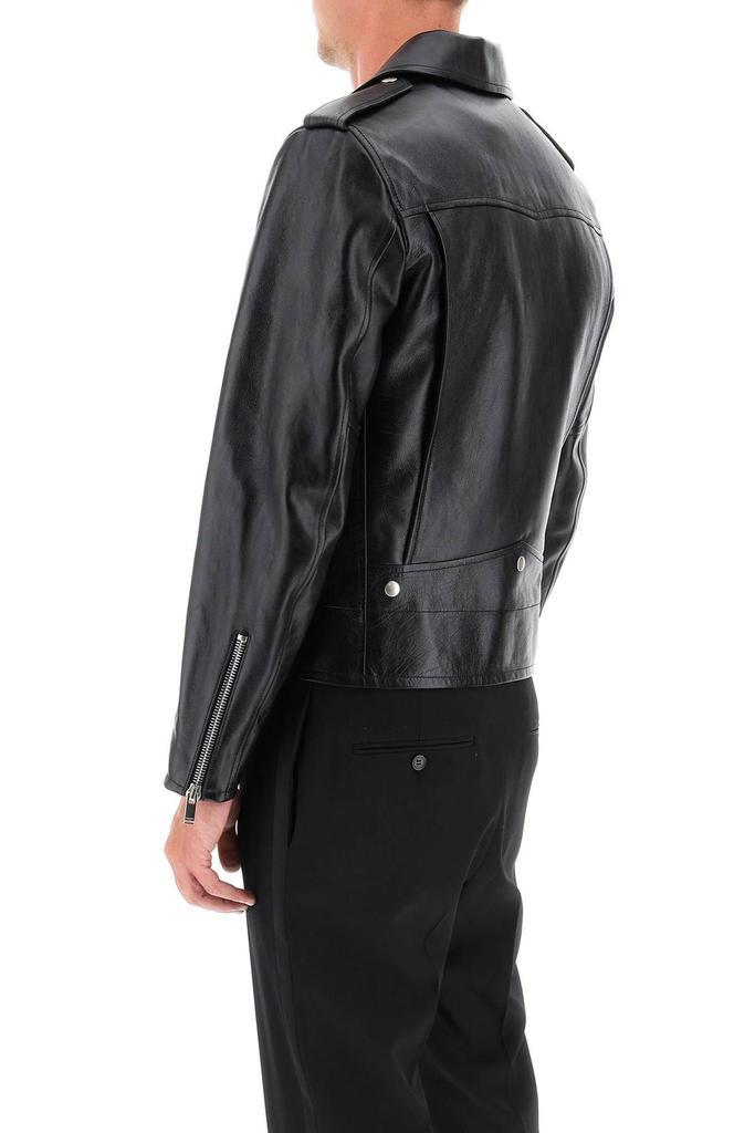 商品Yves Saint Laurent|LEATHER BIKER JACKET,价格¥21722,第6张图片详细描述