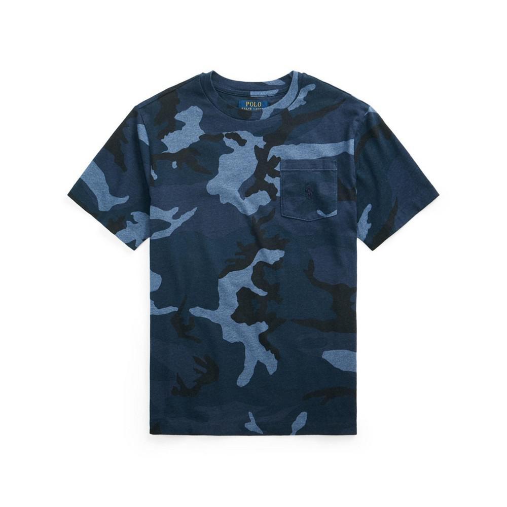 商品Ralph Lauren|Big Boys Camo Jersey Pocket T-shirt,价格¥218,第1张图片