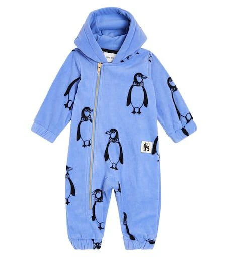 商品Mini Rodini|婴幼儿 — Penguin抓绒连身衣,价格¥386,第1张图片