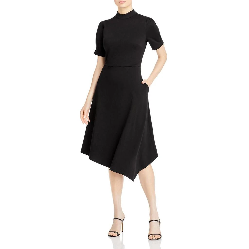 商品Karl Lagerfeld Paris|Karl Lagerfeld Paris Womens Ponte Mock Neck Shift Dress,价格¥445,第1张图片