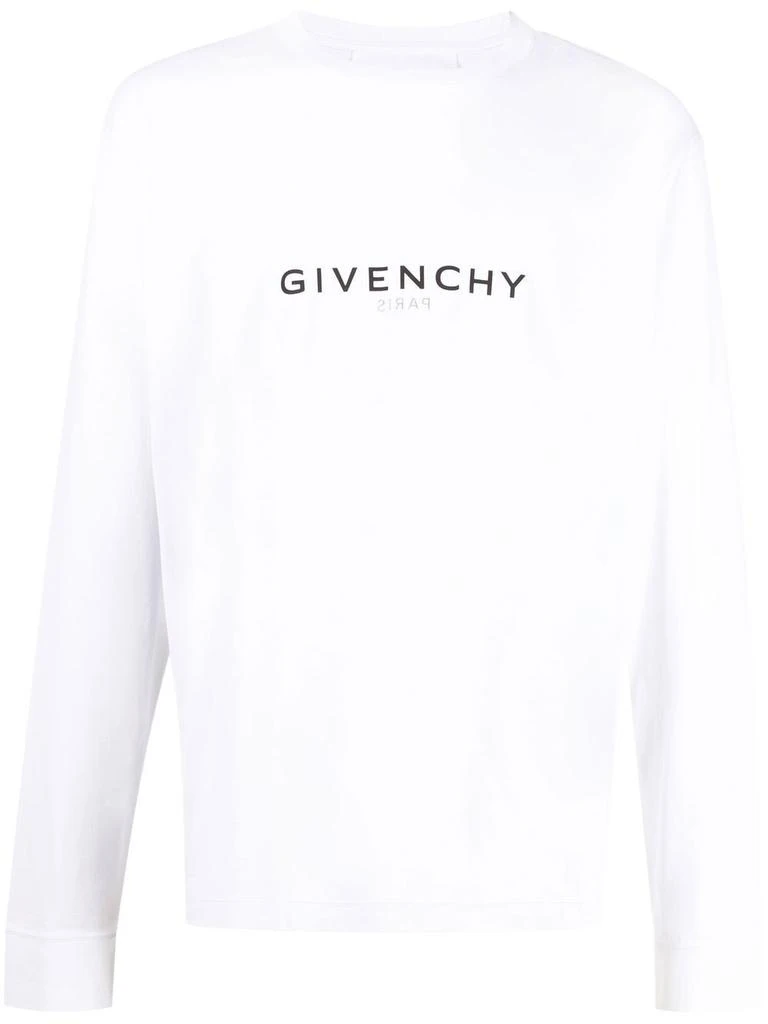 商品Givenchy|GIVENCHY - Logo Long Sleeve Cotton T-shirt,价格¥4059,第1张图片