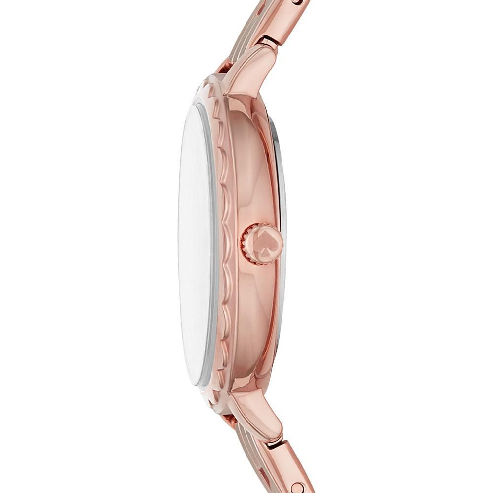 商品Kate Spade|Women's Morningside Mini Rose Gold-Tone Stainless Steel Bracelet Watch 28mm,价格¥1452,第4张图片详细描述