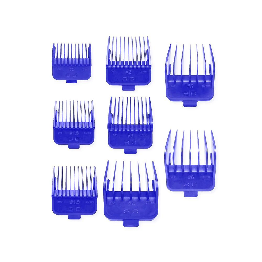 商品StyleCraft Professional|Barber Hairstylist Dub Universal Double Magnetic Clipper Guards, 8 Piece Assorted Sizes,价格¥278,第2张图片详细描述