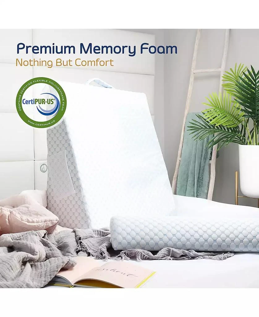 10" Cooling Foam Wedge Pillow with Bolster Pillow 商品