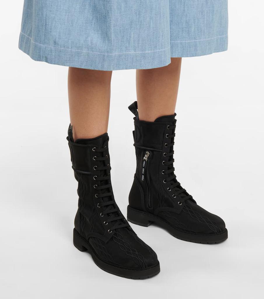 商品Fendi|Signature mesh combat boots,价格¥4938,第6张图片详细描述