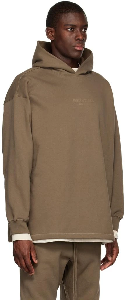 商品Essentials|Brown Relaxed Hoodie,价格¥264,第2张图片详细描述