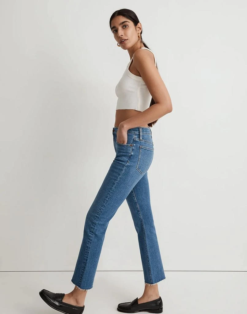 商品Madewell|Taller Kick Out Crop Jeans in Cherryville Wash: Raw-Hem Edition,价格¥778,第2张图片详细描述