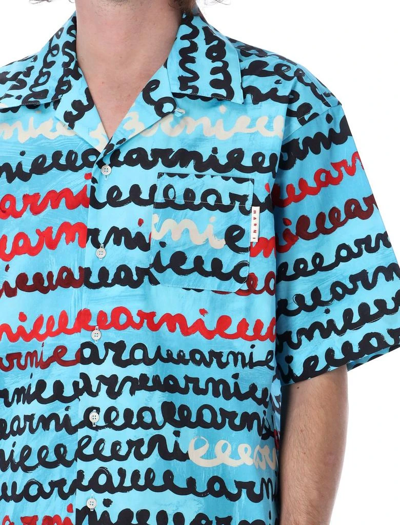 商品Marni|Marni All-Over Painted Logo Short-Sleeved Shirt,价格¥2263,第5张图片详细描述