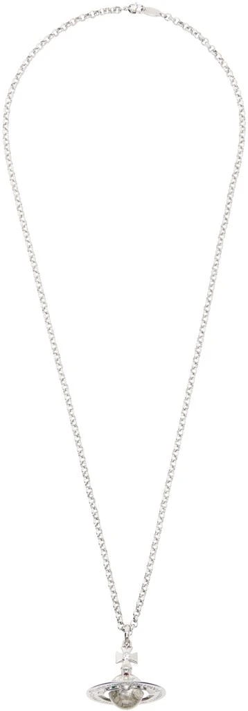 商品Vivienne Westwood|Silver New Small Orb Pendant Necklace,价格¥2912,第1张图片